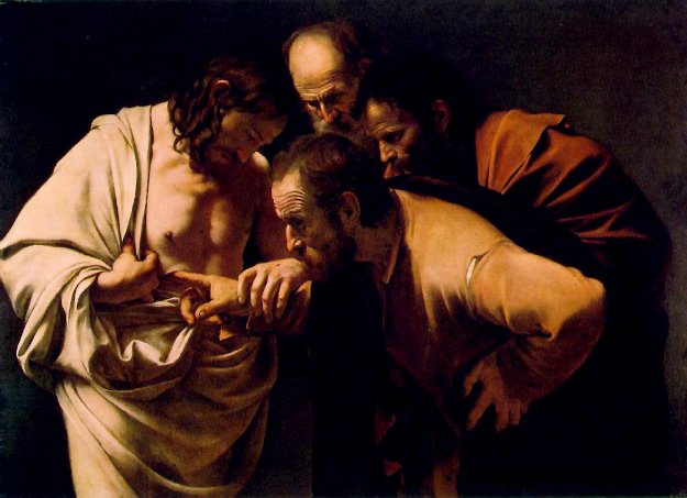 The Incredulity of Saint Thomas' by Caravaggio.